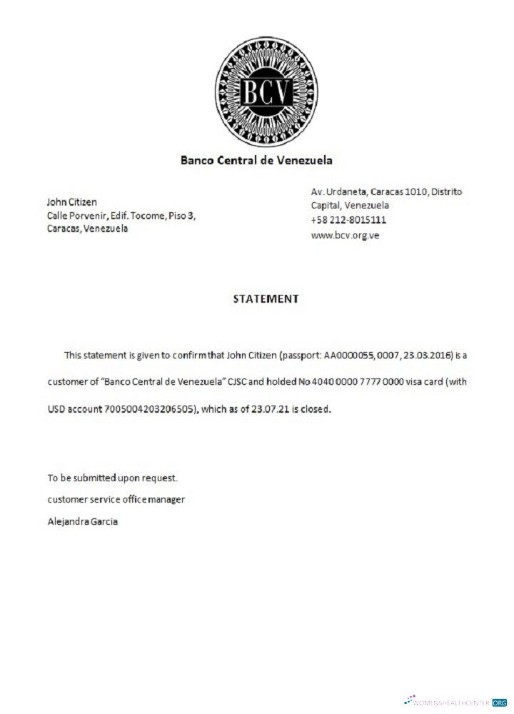 Download Venezuela Banco Central de Venezuela closure reference Photoshop template